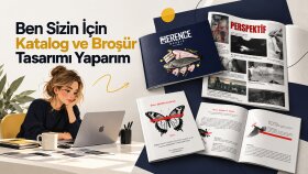 broşür ve kataloglarınızı özenle hazırlarım