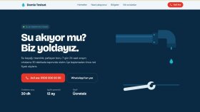 Sıhhi Tesisat İşletme - Acil Arama Odaklı Mobil Web Sayfası