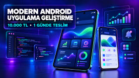 Android için modern mobil uygulama geliştiririm