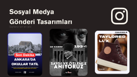 Instagram için modern sosyal medya tasarımları yaparım