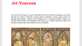 Art Nouveau Akımının İncelenmesi