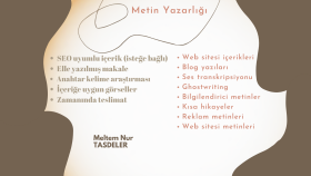 sizin için istediğiniz her konuda metin yazabilirim