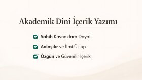 kaynaklı ve güvenilir dini içerik yazarım