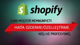 Shopify ile ilgili tüm sorunlarınızı çözebilirim