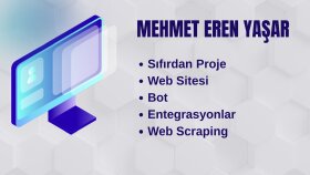 projelerinizi sıfırdan anahtar teslim olarak geliştiririm