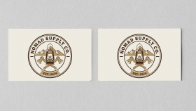 Nomad Supply Co. | Outdoor & Vintage Rozet Logo Tasarımı