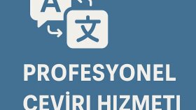 profesyonel çeviri hizmeti veriyorum
