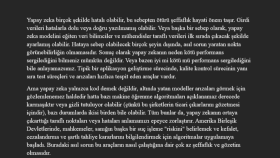 Yapay Zeka konulu website içeriği çevirisi