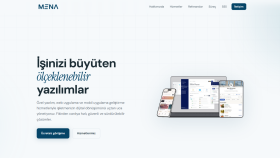Mena Software Kurumsal Web Sayfası