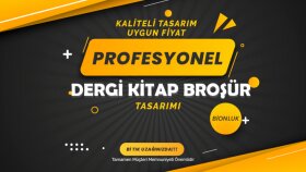 dergi, kitapçık vb. işleri yaparım