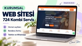 724 Kombi Servis – Kurumsal Web Sitesi