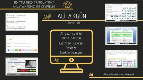 altyazı çevirisi yapabilir ve senkronlayabilirim