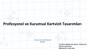 profesyonel kartvizitler tasarlarım