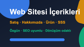 web siteniz için özgün ve SEO uyumlu içerikler yazabilirim