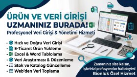 hatasız ürün ve veri girişi yapabilirim