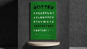 Dotted Font Tasarım(Uluslararası Pangram Yarışması/Finalist)