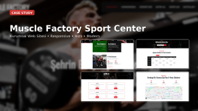 Muscle Factory GYM - Modern Web Sitesi