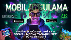  ASO uyumlu mobil mağaza görselleri tasarlarım