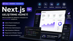 Next.js projelerinizi geliştiririm