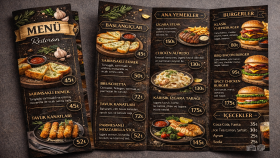 restoranınıza menü tasarlayabilirim