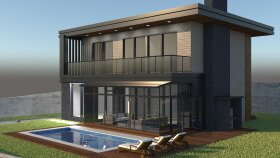 Riva'da Doğayla Diyalog – İki Katlı Modern Villa Konsepti