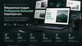 sunumunuzu düzenler ve profesyonel hale getiririm
