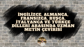 bildiğim altı dil arasında uzmanlıkla çeviri yaparım