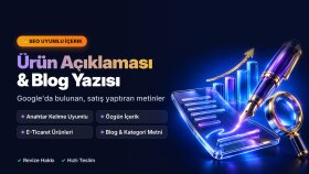 SEO uyumlu ürün açıklaması ve blog yazısı yazarım