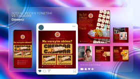 Yemek Sektörü Sosyal Medya Tasarım Çalışması