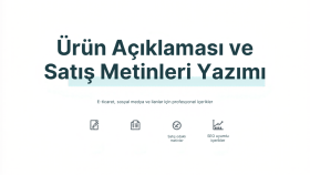 ürün için etkileyici açıklama ve kullanıcı deneyimi yazarım