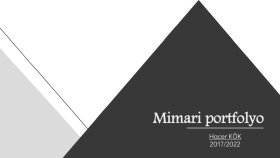 Mimari Portfolyo