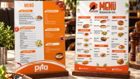 işletmenize özel modern menü tasarımı yaparım