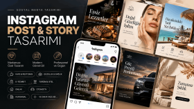 profesyonel Instagram post ve story tasarımları yaparım