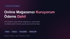 size özel kodlanmış e-ticaret sitesi kuruyorum