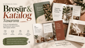 markanıza özel broşür ve katalog tasarımları hazırlarım