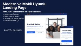 mobil uyumlu özel landing sayfası hazırlarım