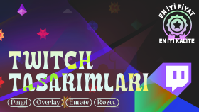 Twitch ve Kick için logo, emote, rozet ve panel yaparım