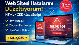 web sitenizdeki teknik sorunları çözerim