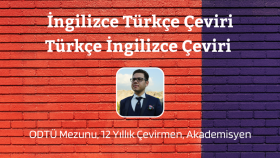 ODTÜlüyüm Türkçe-İngilizce İngilizce-Türkçe çeviri yaparım