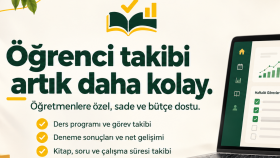 eğitim koçları için öğrenci takip sistemi kurarım