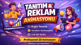 markanız için profesyonel 2d reklam animasyonu hazırlarım
