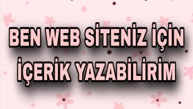 web siteleriniz için içerik oluşturabilirim