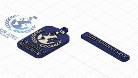 3D Logo Anahtarlık 