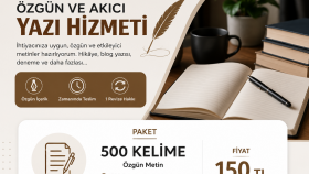  hayal gücümle yazarım