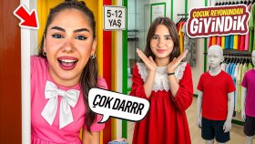 BİR GÜN BOYUNCA ÇOCUK REYONUNDAN GİYİNDİK ! - Damla Eroğlu