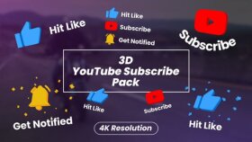 Youtube videolarınız için çeşitli abone ol efekti yaparım