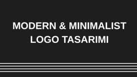 markanız için modern minimalist flat logolar tasarlarım