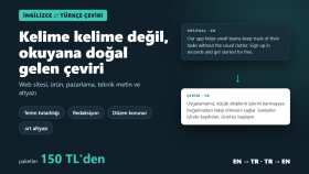 İngilizce-Türkçe, Türkçe-İngilizce akıcı çeviri yaparım