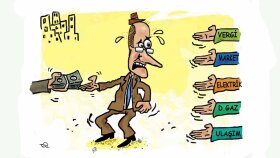 Ben, herhangi bir konuda serbest karikatür çizerim