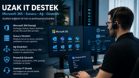Microsoft 365 sunucu ağ ve sistem desteği sağlarım